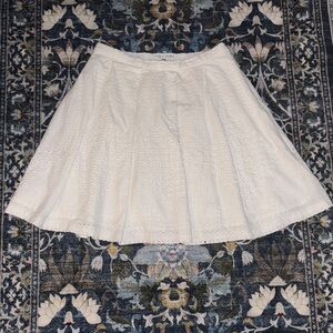 Trina Trunk Elegant White Eyelet Skirt